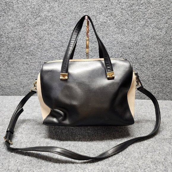 Kate Spade Parker Street Allena Doctor Satchel Black and Tan Leather Suede - Picture 9 of 16